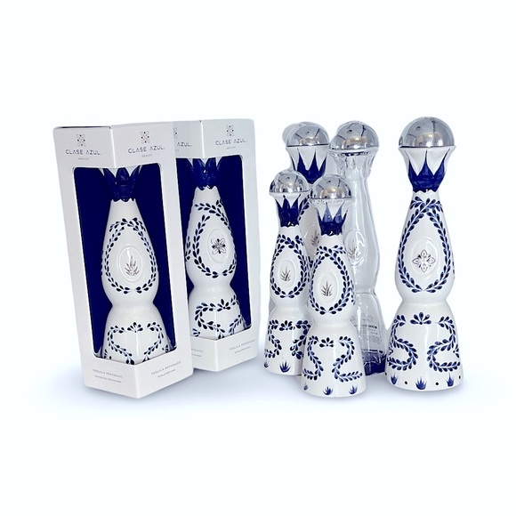 Clase Azul Tequila bottle in box blue & white hand painted with box 750 ml - Picture 5 of 7